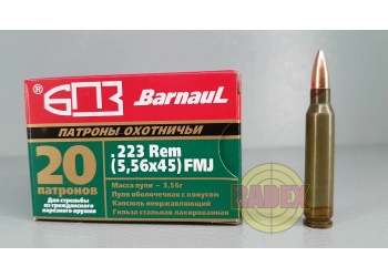 Amunicja kulowa Barnaul 223 REM. FMJ 3.56g