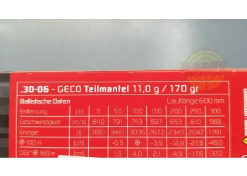 Amunicja GECO kal. 30-06 TM 11g