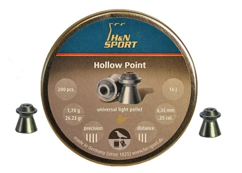 Śrut H&N Hollow Point 6.35 mm 200 szt.